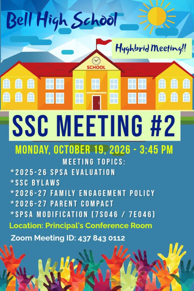 School Site Council Meeting (10.19.2026) Featured Photo