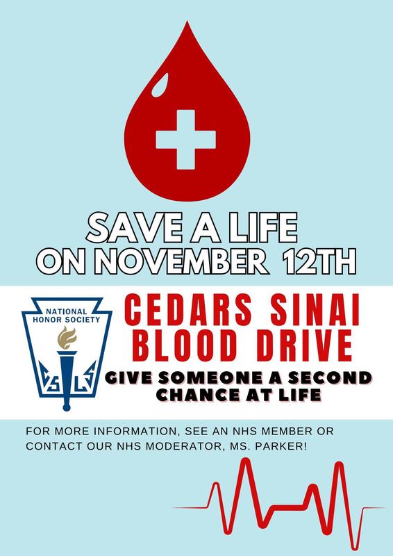 NHS & Cedars Sinai Blood Drive