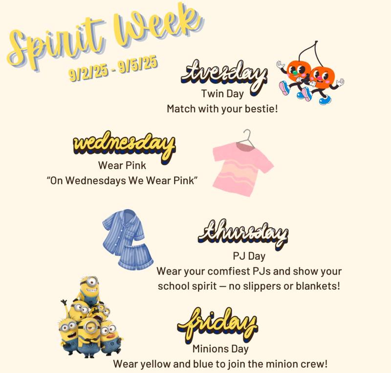 Spirit Week Flyer