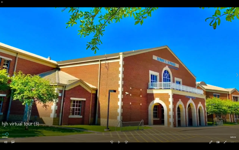 front of campus
