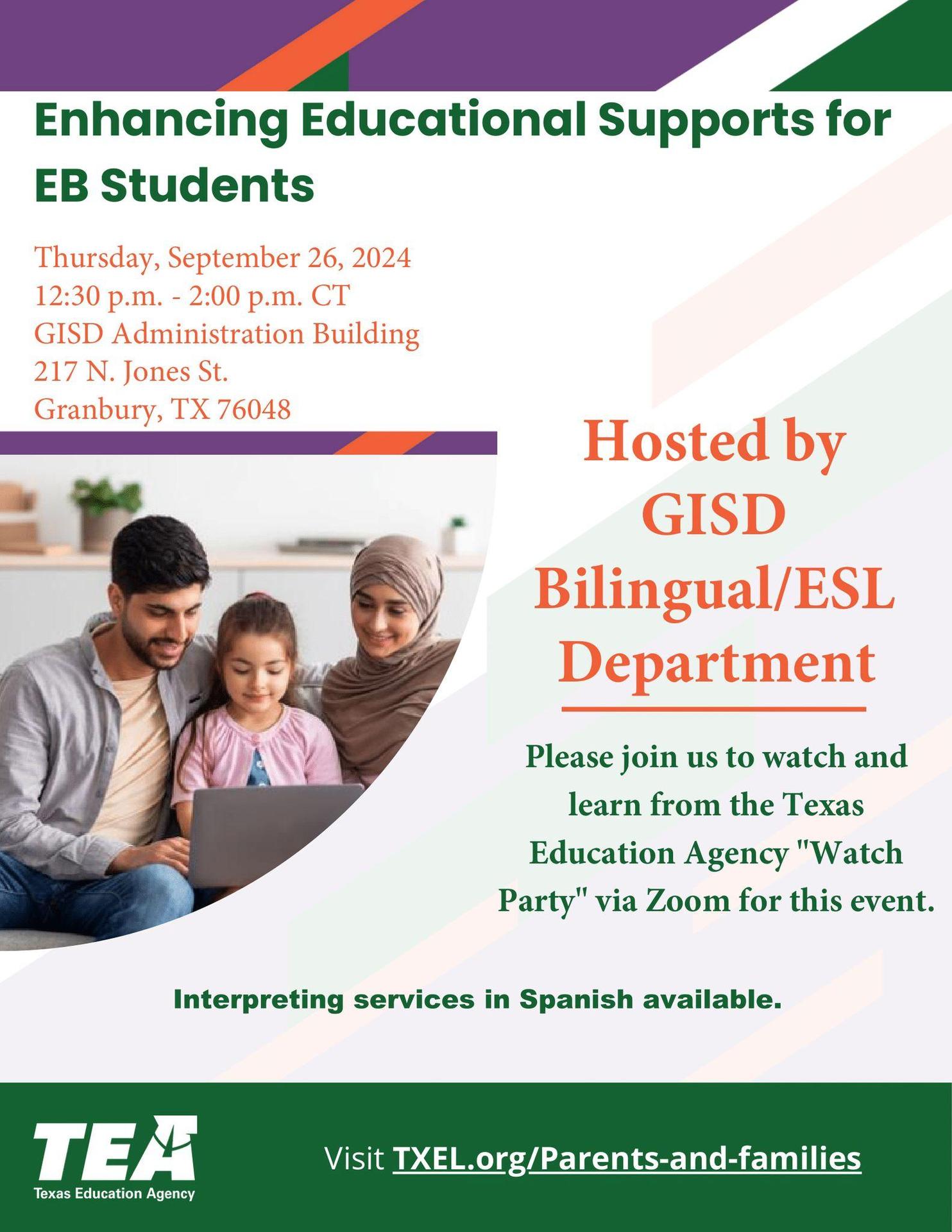 TEA Bilingual Parent Engagement Event
