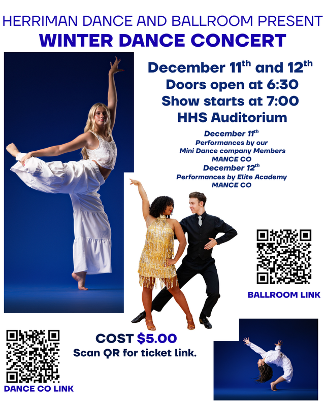 Winter Dance Concert Flyer