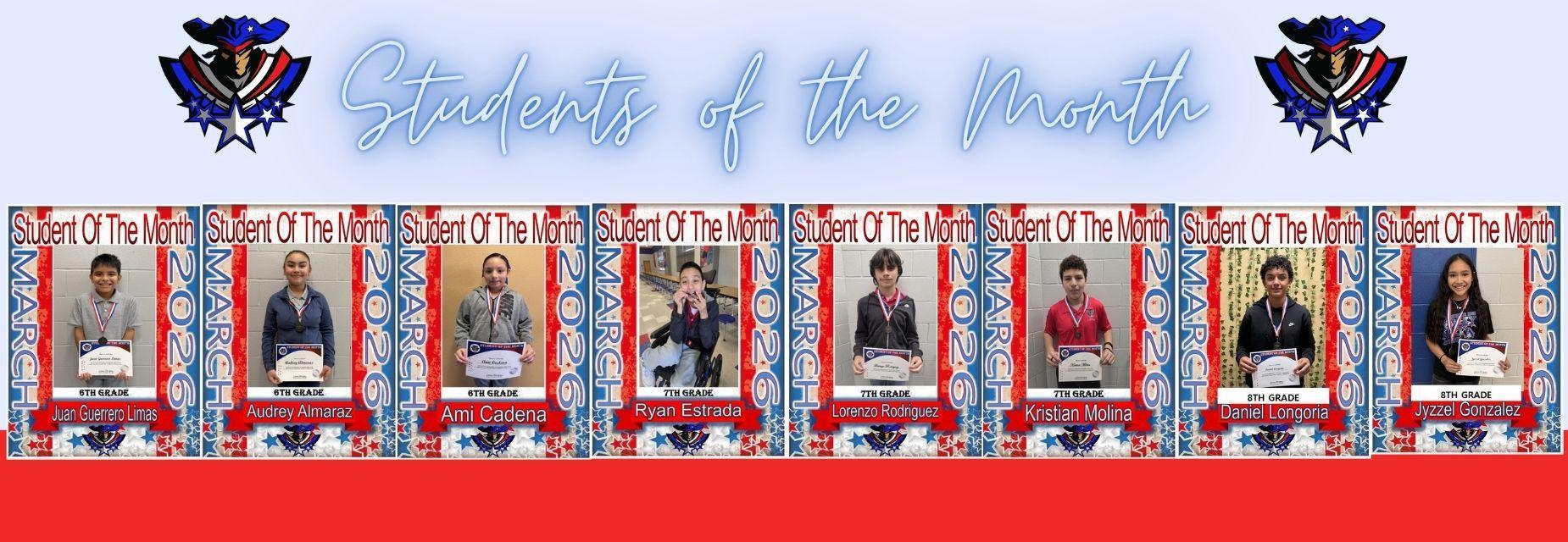 Student of the Month for March