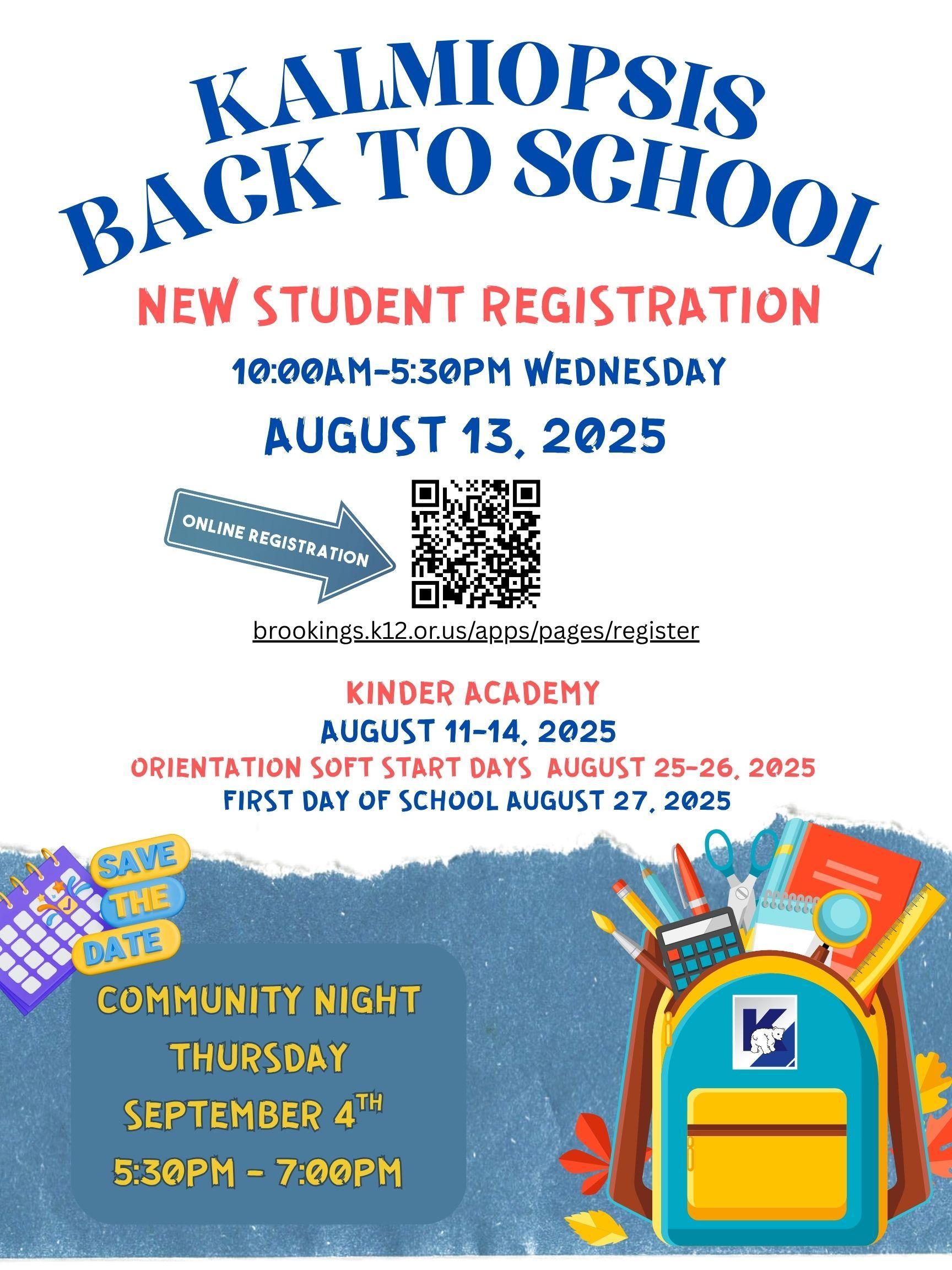 KSchool Back to School Flyer