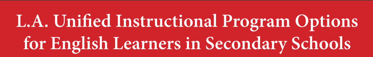  EL Secondary Brochure in English and Spanish. The Language and Literacy in English Acceleration Program (L2EAP) and Mainstream English Programs are offered at Taft CHS