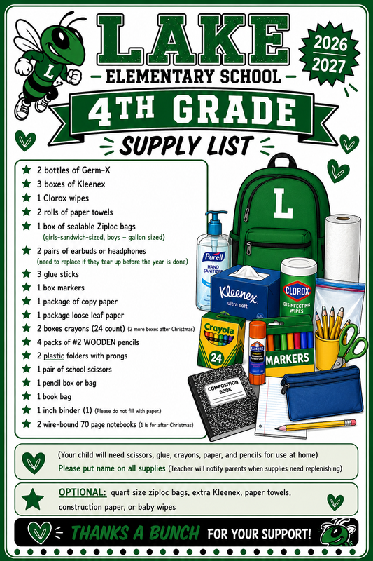 4th Grade List