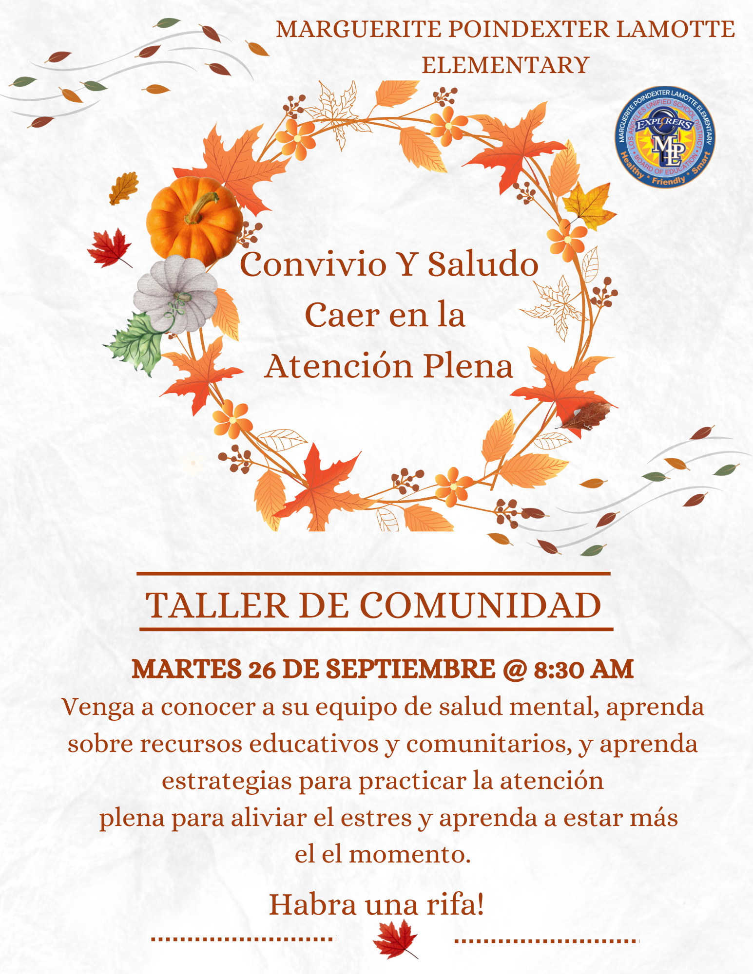 CARE Team Meet and Greet Marguerite Poindexter LaMotte Elementary