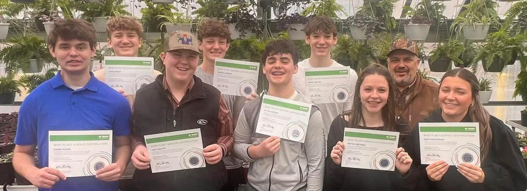 Harpeth High School agriculture students