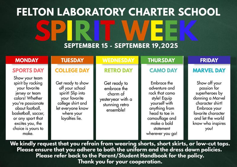 FLCS Spirit Week