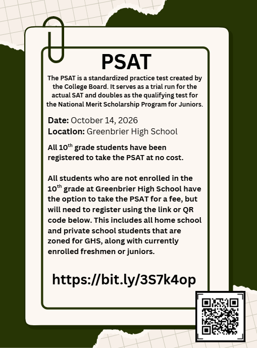PSAT Testing Information