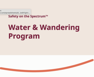 Water and Wandering Awareness Poster