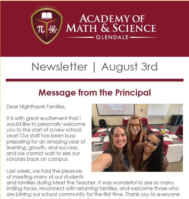 AMS Glendale August 2026 Newsletter