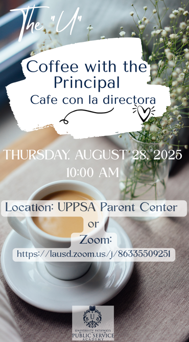 Coffee with the principal