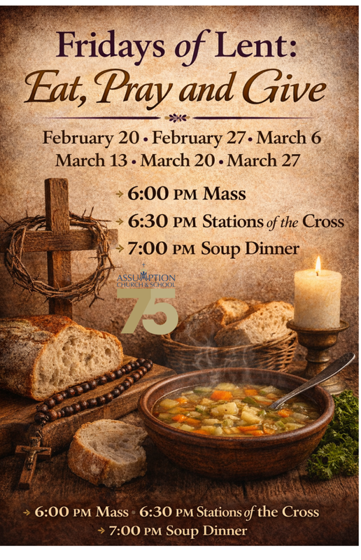 Fridays of Lent: Eat, Pray and Give