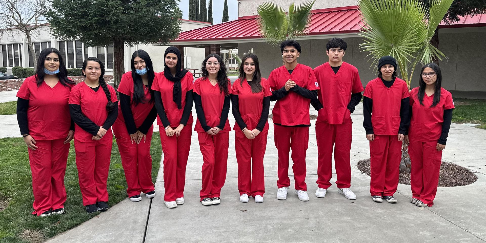 Patient Care students posing