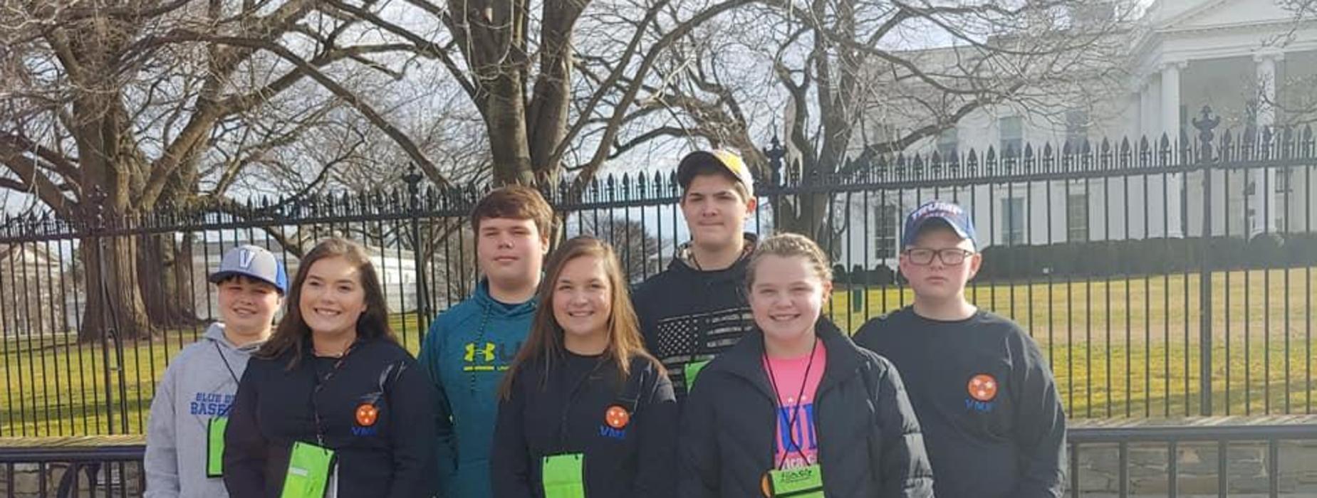 Future City Winners in front of the White House