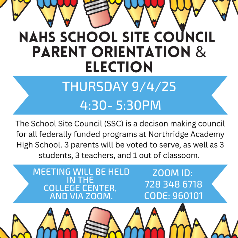 School Site Council Parent Orientation & Election