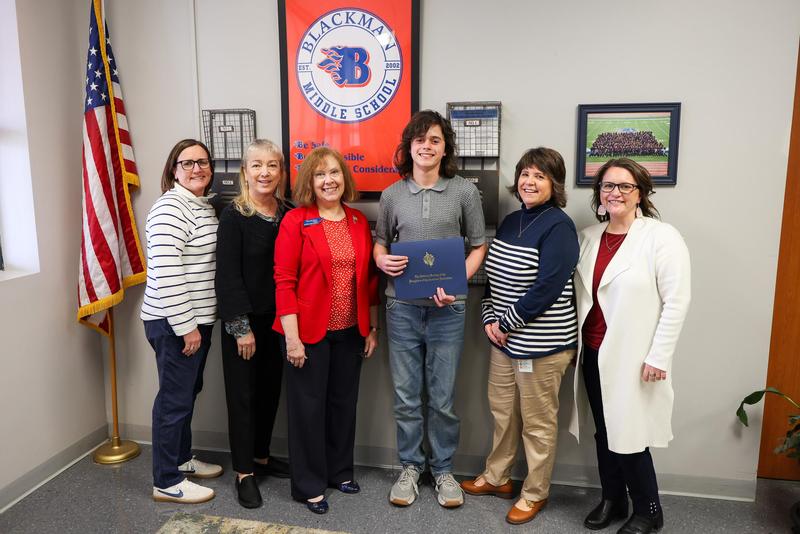 Blackman Middle students earn top honors in DAR essay contest
