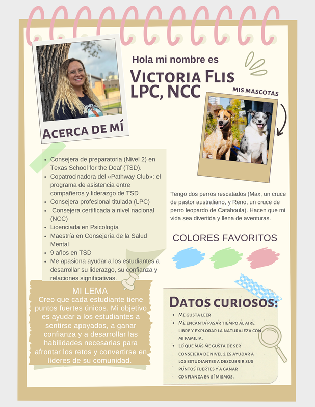 Introducción de Victoria Flis que destaca su trayectoria y mascotas.