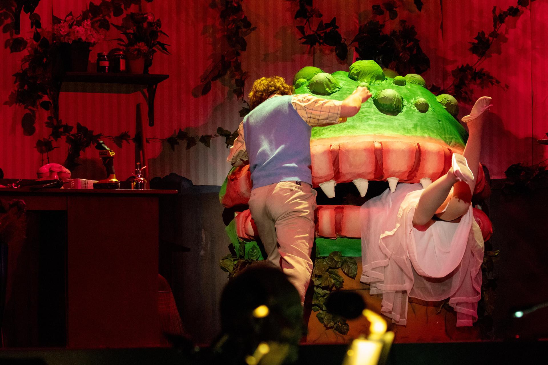 A scene from Little Shop of Horrors