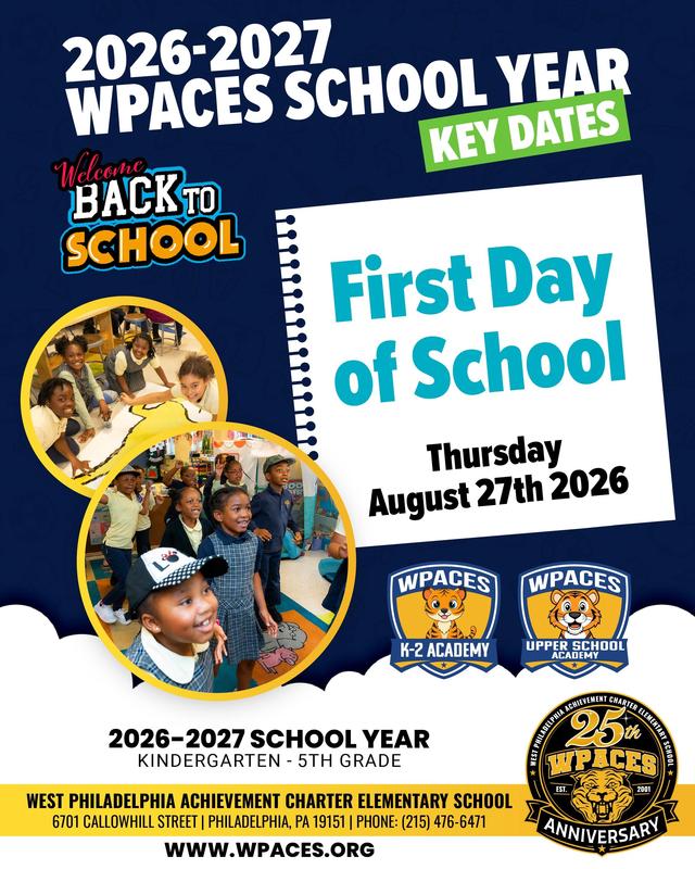🎒 Welcome Back, WPACES! The 2026–2027 School Year Begins! Featured Photo