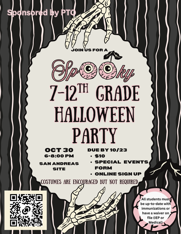 Halloween social flyer
