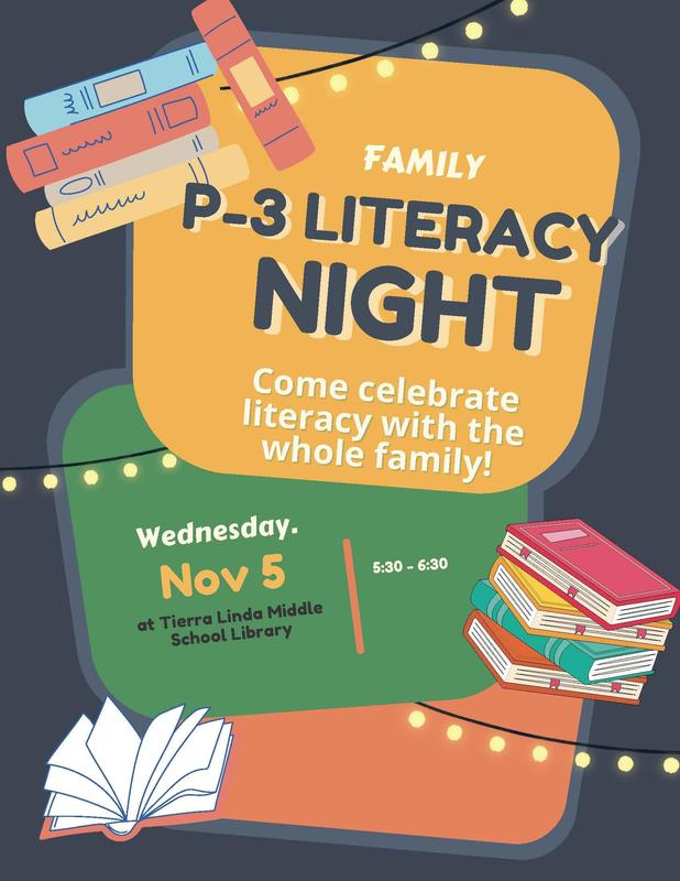 P-3 Family Literacy Night Flyer