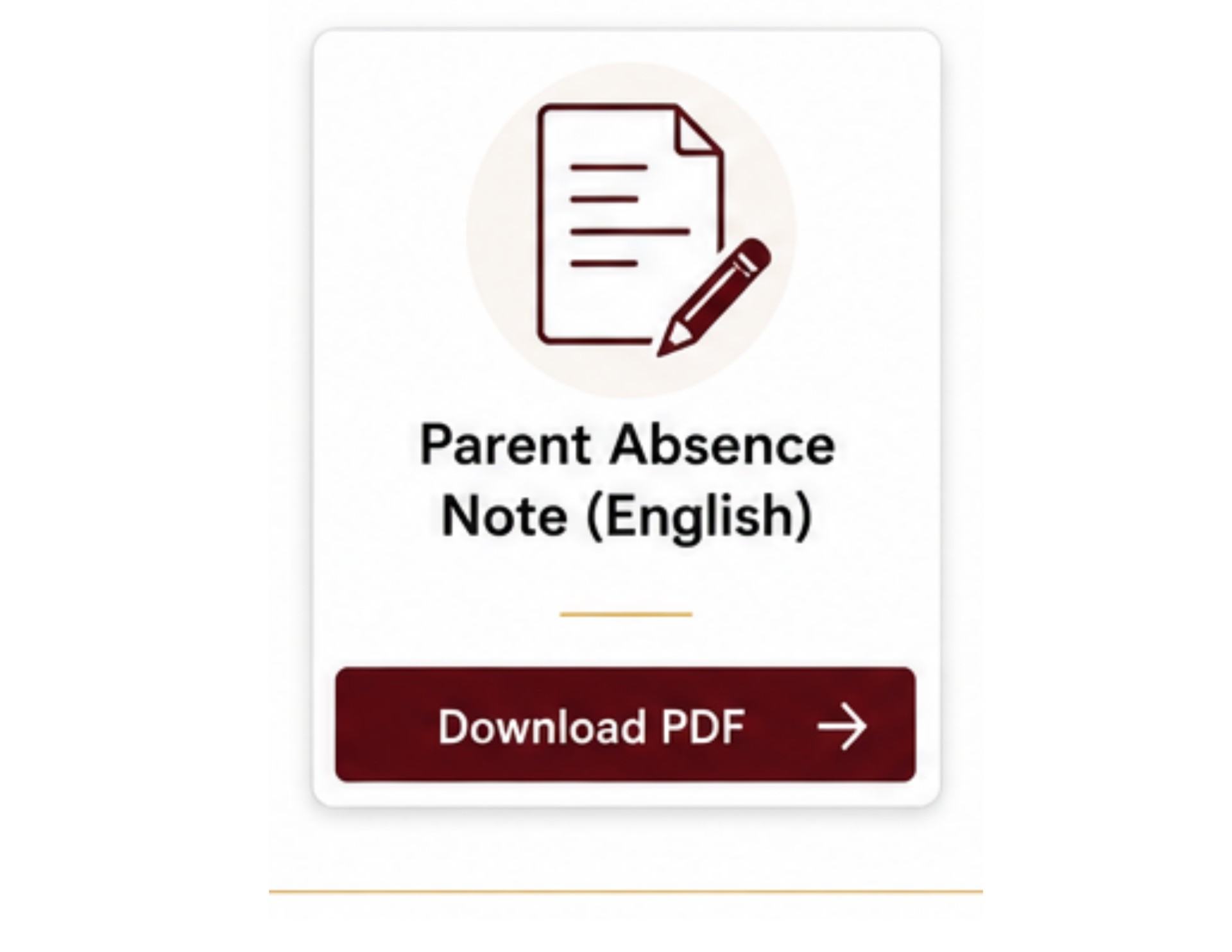 absence note