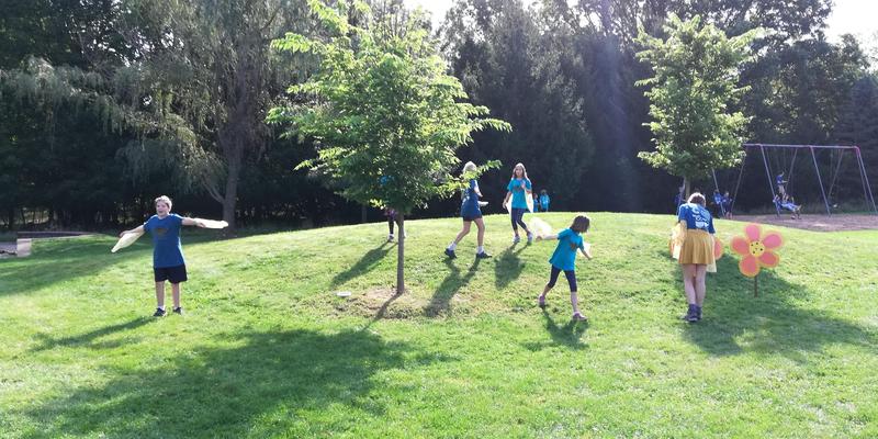 Students on RSSAA Playground