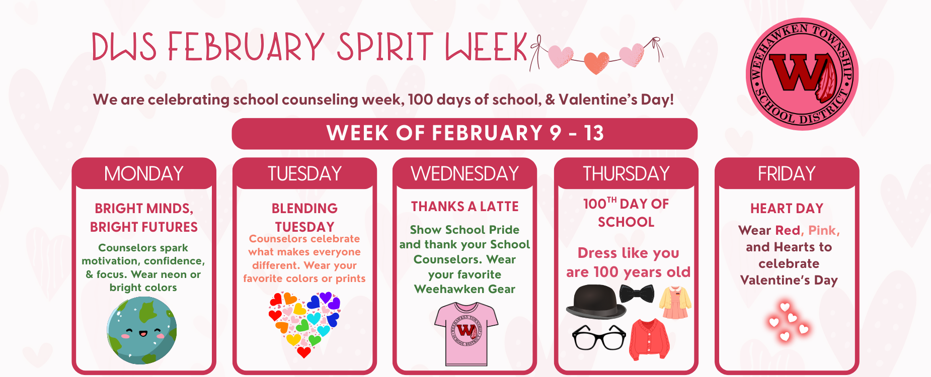 DWS February Spirit Week
February 9 -13