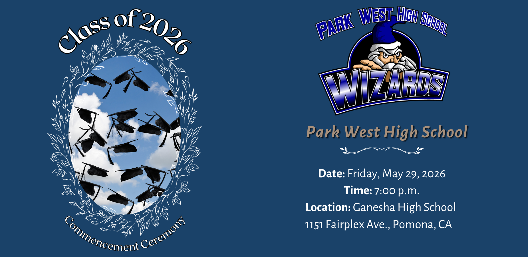 PWHS grad shuffle banner