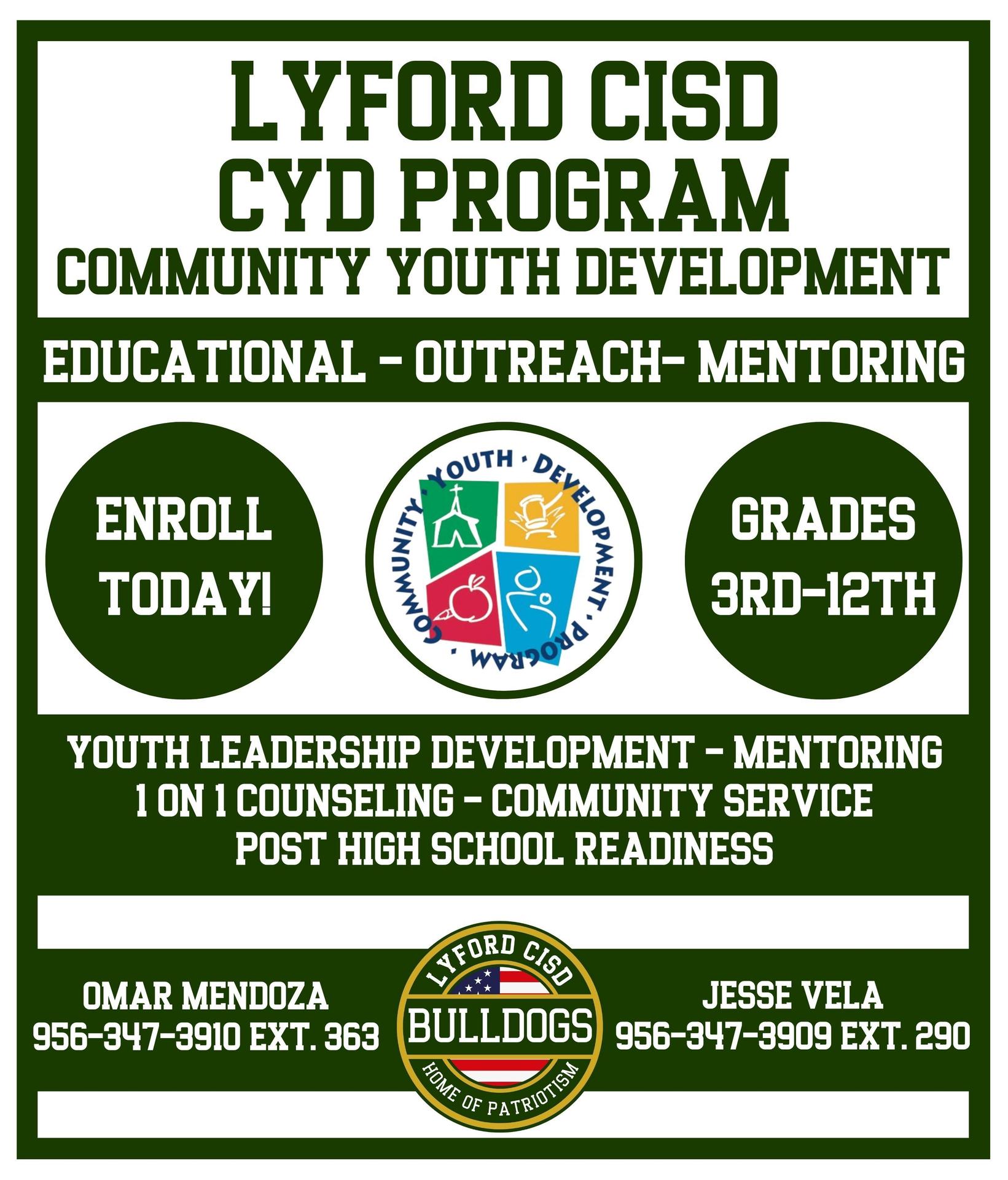 CYD Program After School Program Lyford CISD