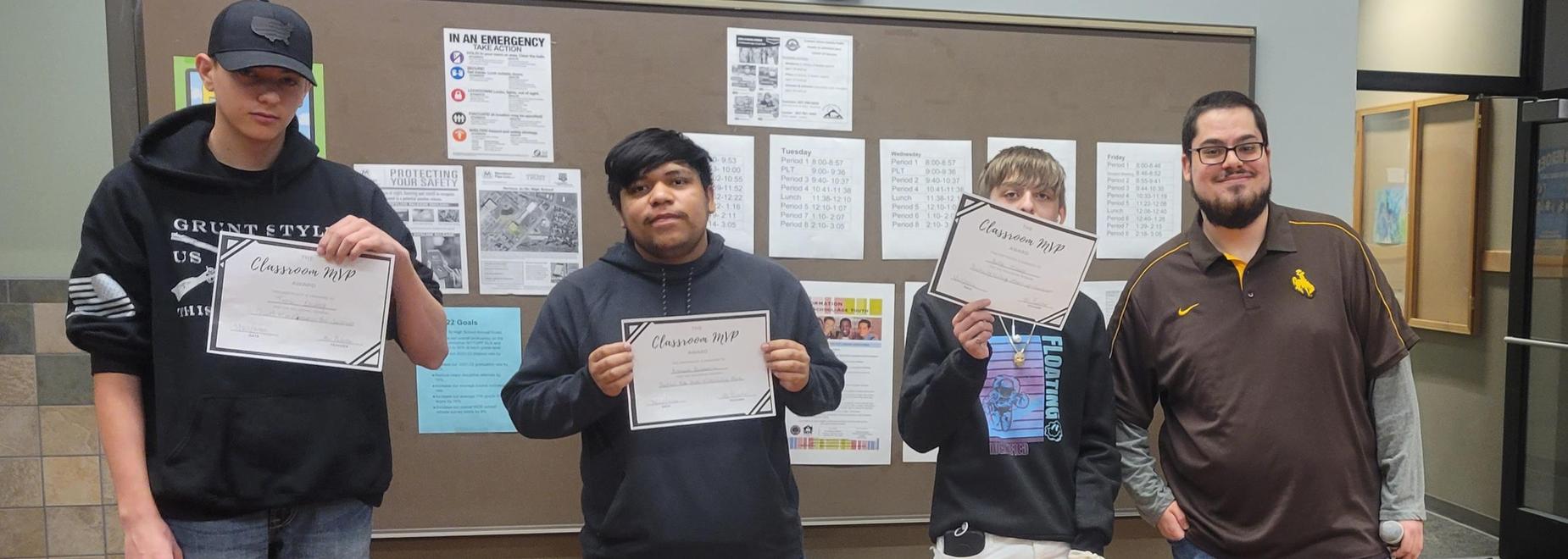 Mr. Painter's class awards