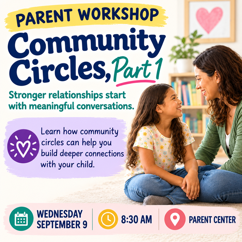 Parent Workshop, Community Circles, Part 1