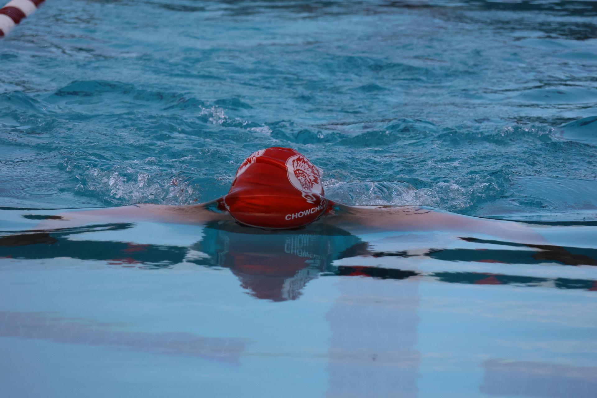 Dyllan Lopez swimming