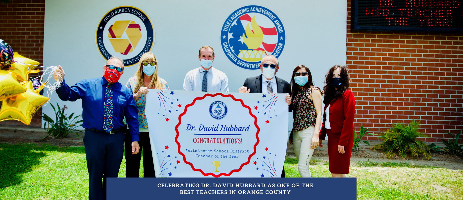 Celebrating Dr. David Hubbard, WSD Teacher of the Year