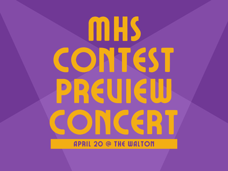 promo graphic - MHS contest preview concert April 2026