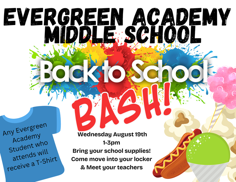 back to school bash flyer