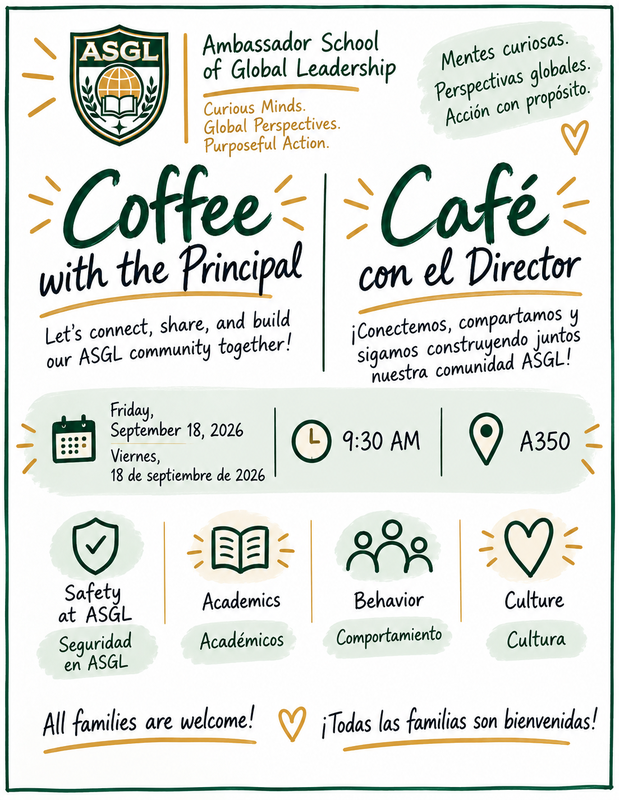 Coffee with the Principal – September 18