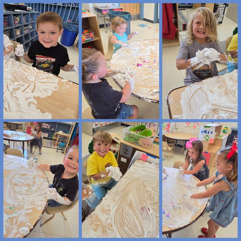 Shaving Cream Letters