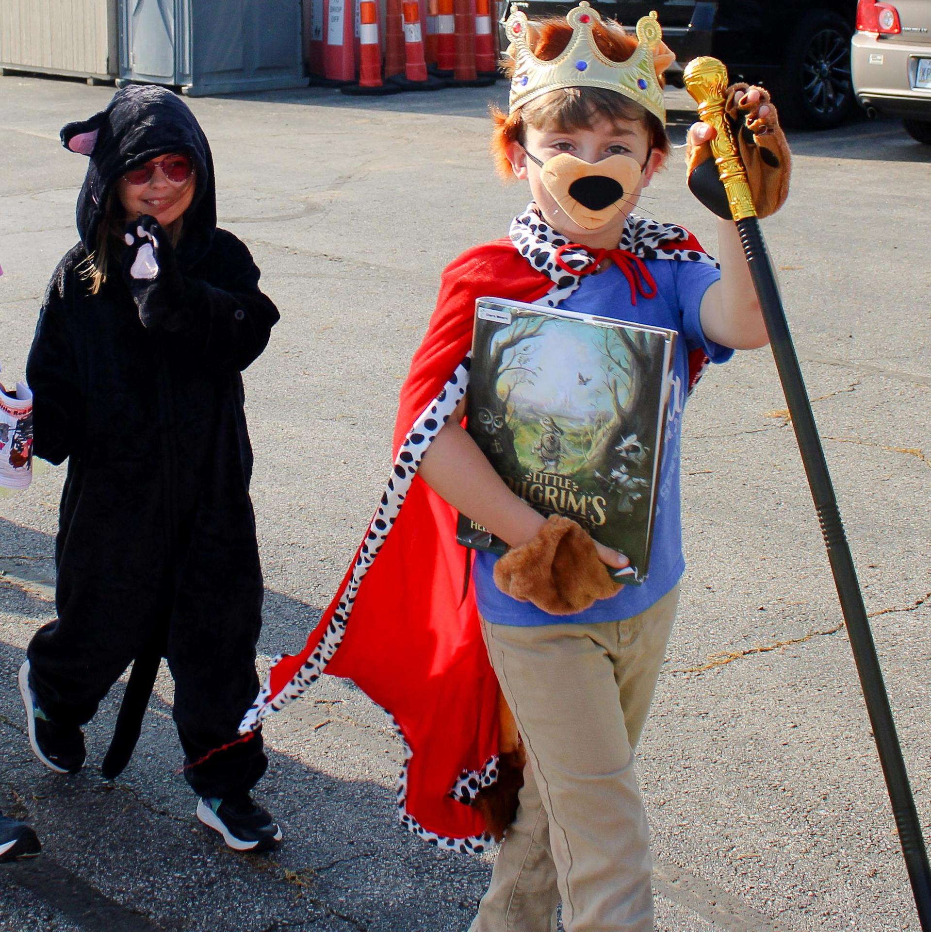 Students dressed as book characters