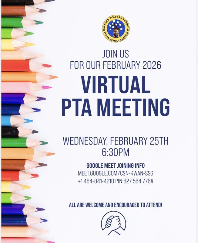 PTA flyer in English