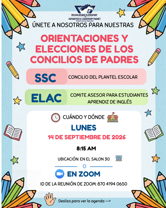 ELAC and SSC Spanish Flyer