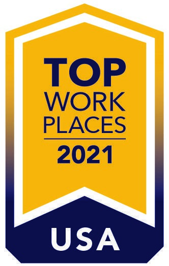 Top Workplaces USA 2021 ribbon banner