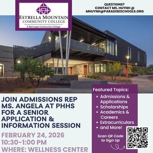 college visit flyer for EMCC