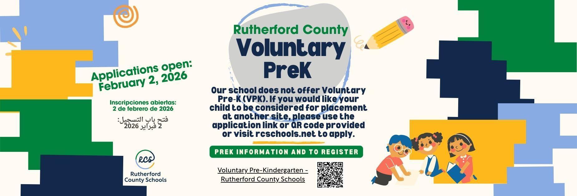 Pre K Applications are now OPEN!