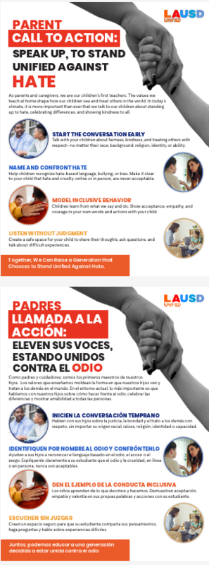 Parents Call to Action / Padres Llamada a La Accion
