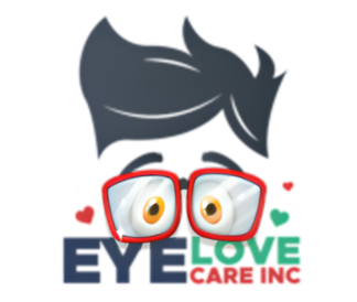 Eye Love Care Inc logo on a white background