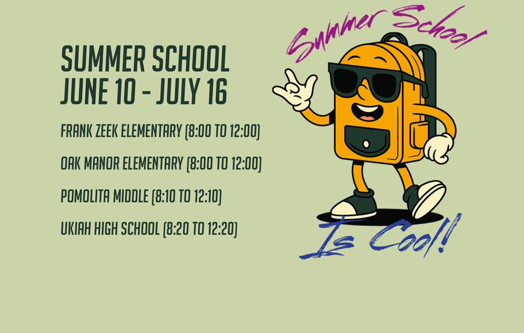 Summer School hours and locations