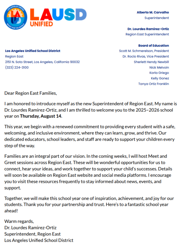 Welcome Message